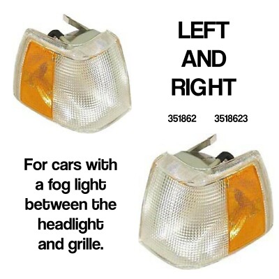 TURN SIGNALS PARKING LIGHT VOLVO 760 940 960 WITH FOG PAIR  3518622 3518623