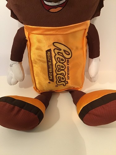 Reeses Peanut Butter Cup 29" Giant Chocolate Plush 2014 Plushie Pillow Stuffed - Picture 3 of 7