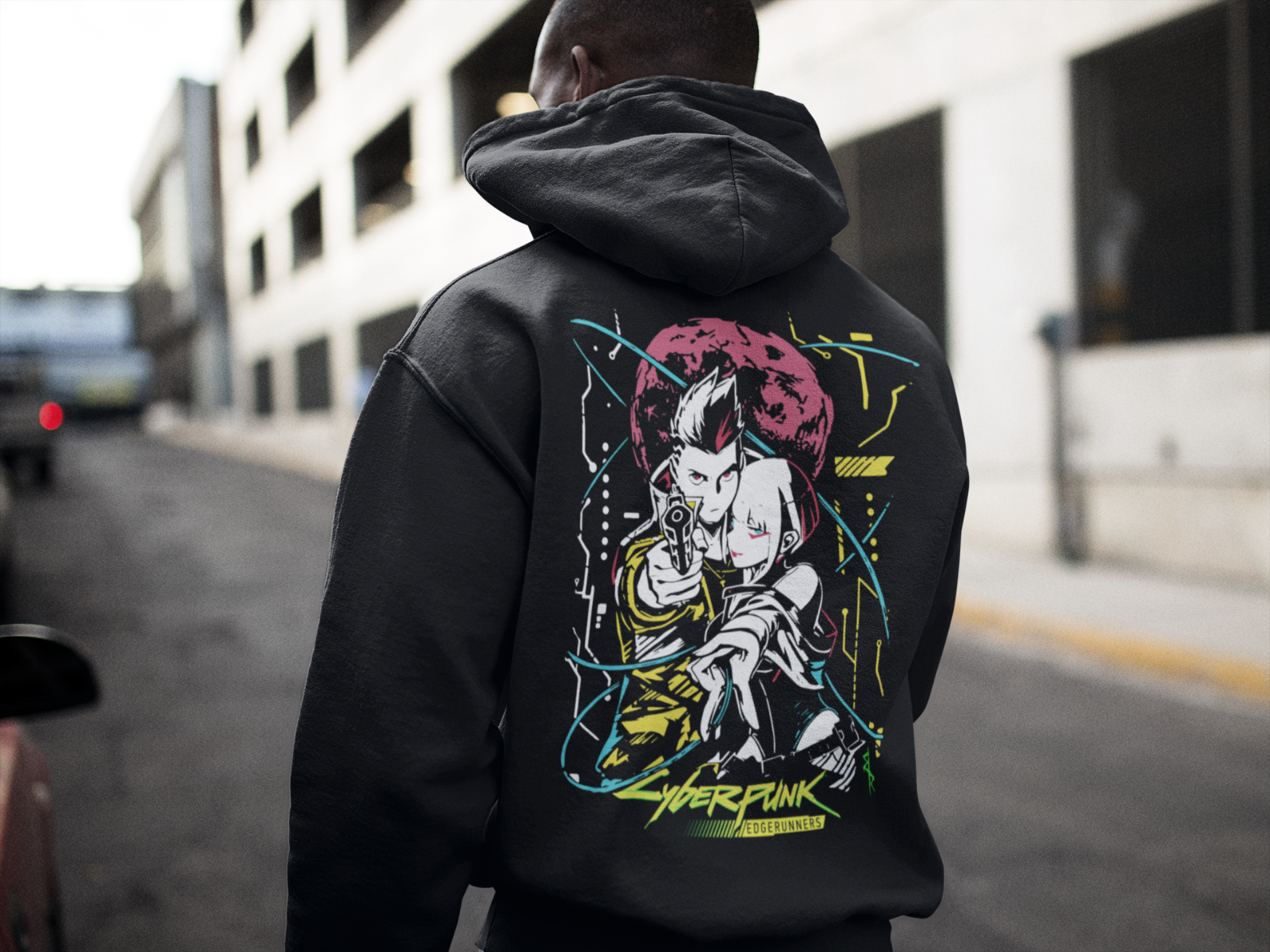 vaultroom CYBERPUNK LUCY HOODIE BLK Mサイズ-