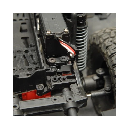 STRC STA31387BK Aluminum Front Servo Mount Brackets (2) Black for SCX10 II - Image 2 of 3