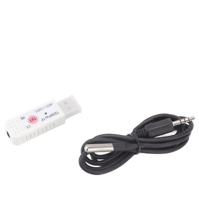 USB Computer Temperatur Sensor Datenlogger Alarm Für Innen Außen Computer RaumL