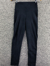 Mint Velvet Leggings Activewear Pants Blue Black Womens Sz M High Waist