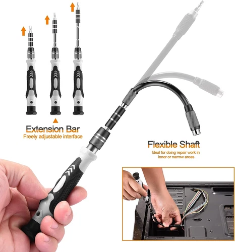 115 in 1 Präzisions Schraubendreher Set Reparatur Werkzeug Kit für Laptop Computer PC Telefon - Bild 14 von 17