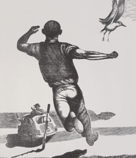 Karl-Georg Hirsch-hello-wood engraving-1974