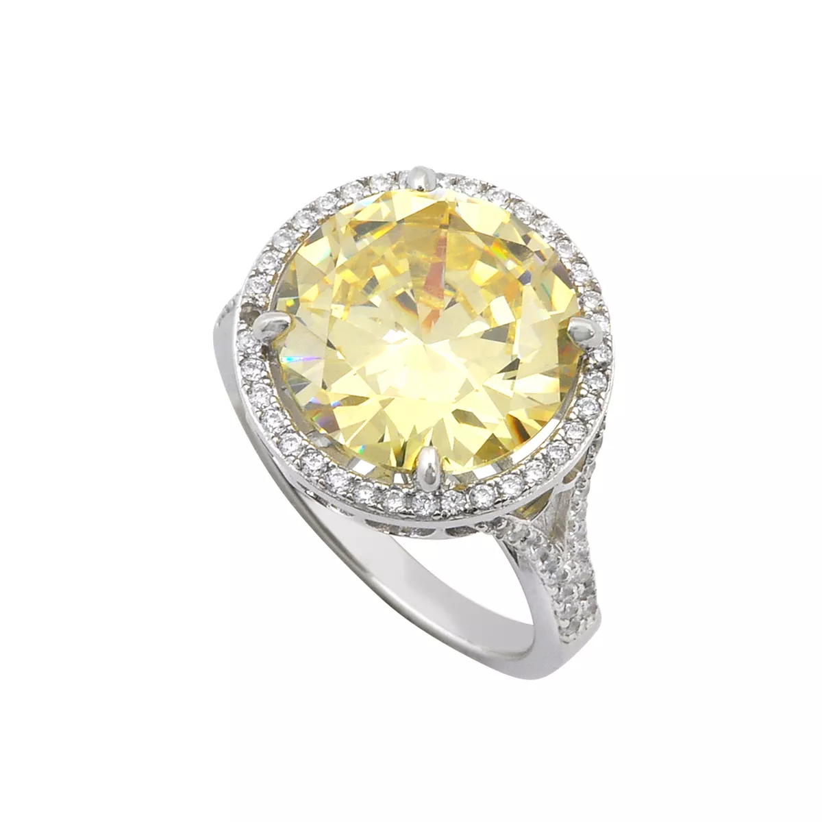 Yellow cz ring deals