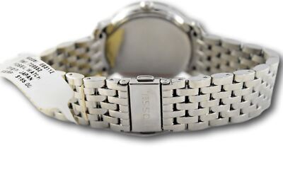 Fossil Emma Stainless Steel Silver with Mother of Pearl and Crystals Watch NEW FOSSIL EMMA SILVER TONE,WHITE MOP DIAL,CRYSTALS PAVE  main image 4