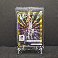 2023-24 Panini Prizm Domantas Sabonis #139 Gold Laser 02/10 Rare Kings