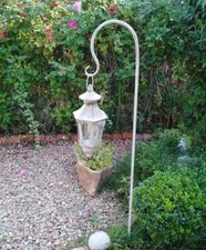 LANTERNA DA GIARDINO LANTERNA SU BARRA TORCIA DA GIARDINO STILE ANTICO ASTA LUCE VENTO NUOVA