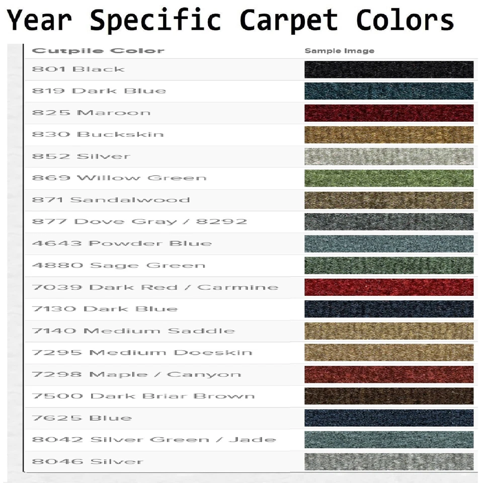 Alfombrillas Cutpile ACC 1977-1985 Oldsmobile Delta 88 logotipo emblema cohete personalizado 4 piezas Foto 4 de 4