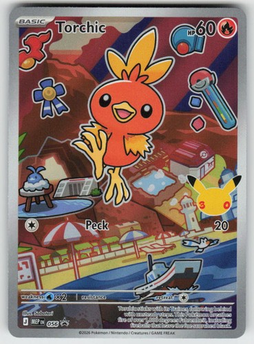 Torchic 056 Promo First Partner Collection 2026 Pokemon Holo Near Mint