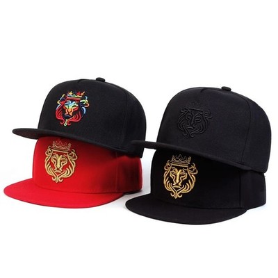 Fashion Unisex Lion Embroidery Hiphop Hat Outdoor Adjustable Casual Baseball Cap