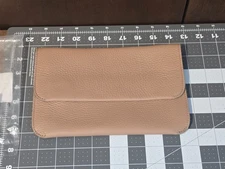 New - Cuyana System Flap Bag Pebbled Leather, Cappuccino Brown. NO STRAP