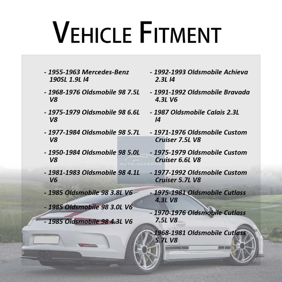 Termostato de refrigerante de motor para Oldsmobile Custom Cruiser 1975-1979 6,6 L Foto 2 de 4