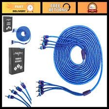 17ft 4-Channel Twisted Pair RCA Interconnect Cable - High-Quality Audio Cable