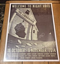 Welcome to Night Vale "The Librarian" European Tour Poster Signed 2014 RARE
