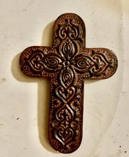 Serenity Garden Baroque Wall Cross Christianity Decor 4” x 6”