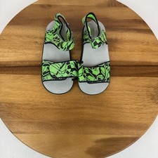 Little Kids Boys See Kai Run Logan Green Black Sandals Shoes Size 11 C GUC