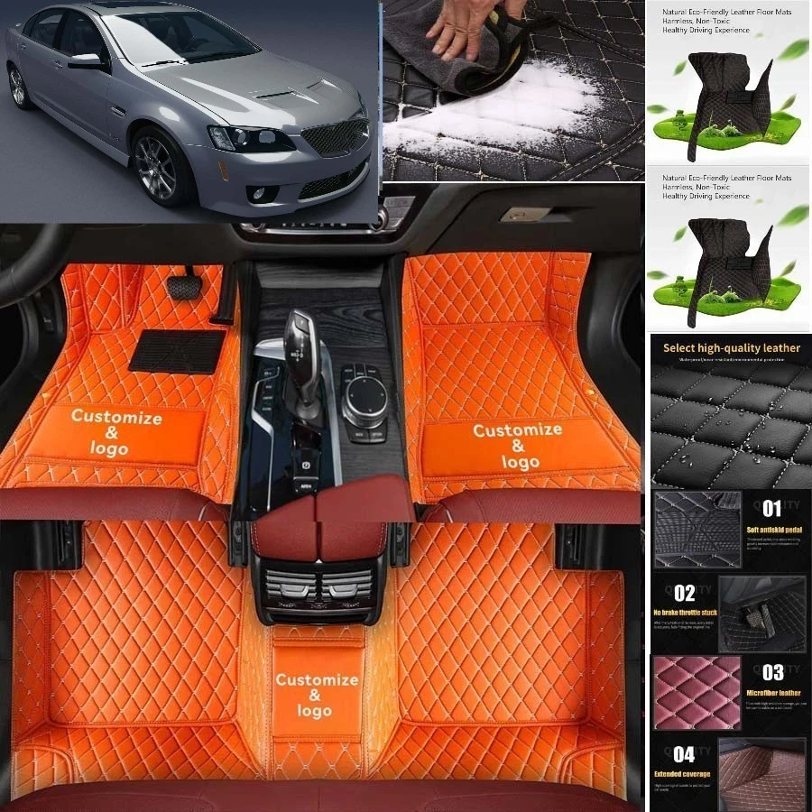 For Pontiac G8 Car Floor Mats PU Leather Auto Pads Interior Accessories Foto 4 de 4