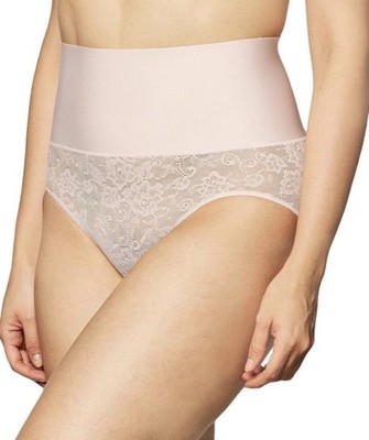 New Maidenform Women s Firm Control Shaping Seamless Pink with Lace Size 2XL