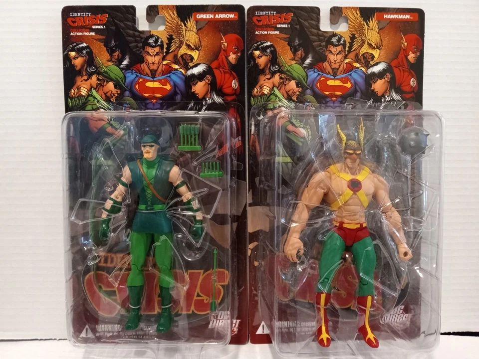 DC DIRECT IDENTITY CRISIS - SERIES 1 COMPLETE SET - ZATANNA - HAWKMAN - ALL MINT - Image 2 of 4