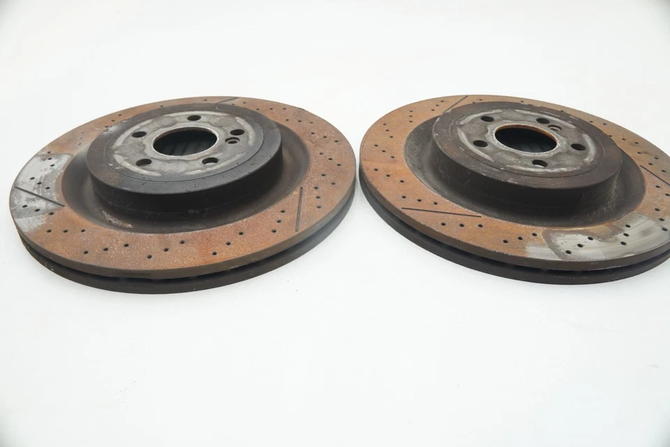 Juego 2 rotores freno disco trasero izquierdo derecho 2224232012 mercedes s63 amg w222 2014-20 Foto 2 de 4