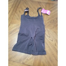 Flexees by Maidenform Ultra Firm Control Seamless Singlet Bodysuit Black XL