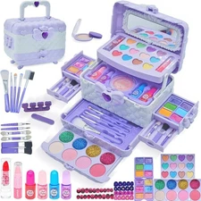 Kids Makeup Set for Girls Ages 5-10 Washable Play Makeup Kit Princess Toys Gifts