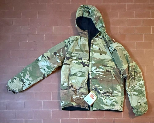 Massif Cirrus High Loft Jacket Men's M Multicam Hooded Insulated Nylon Zip - product listing photo