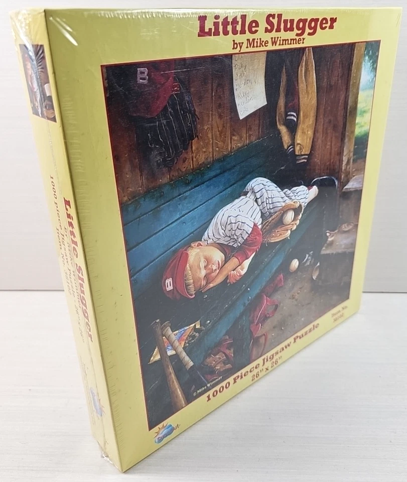 SunsOut Little Slugger 1000 件拼图棒球运动家庭乐趣礼物新品 — 第 3/4 张图片