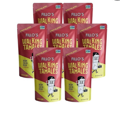 Walking Tamale Salsa Roja Ready-to-Eat Gluten-Free Microwavable 4Oz (Pk of 7)