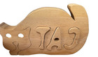 RARE Vintage Wood Puzzle Cat handmade 1980’s Great condition — photo 3