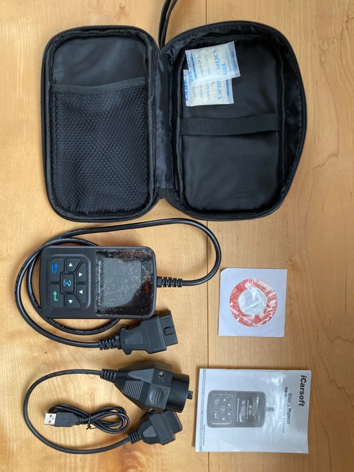 HERRAMIENTA DE DIAGNÓSTICO ICarsoft i910-ii para BMW MINI OBD2 ESCÁNER RESTABLECER SRS CÓDIGOS DE BORRADO Foto 4 de 4