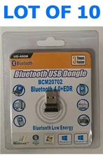 LOT OF 10 x  Bluetooth USB 4.0 Mini Dongle + EDR for PC Windows  XP Vista 7 8 10