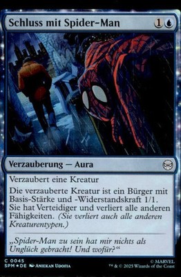 Schluss mit Spider-Man # 045 SPM Foil MTG Magic Deutsch