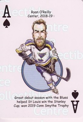 2019 St. Louis Blues Heroes Playing Card #40 Ryan O'Reilly