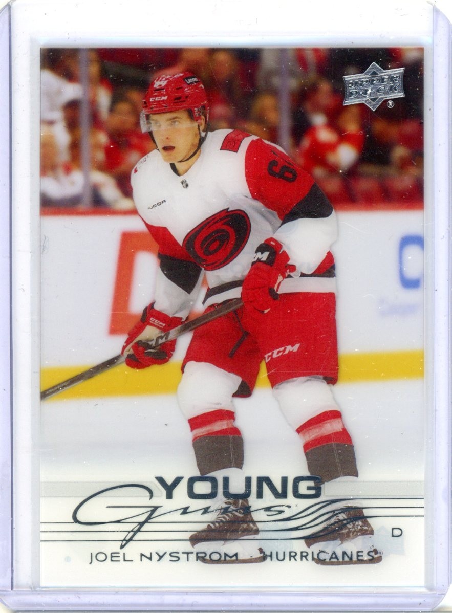 2025-26 Upper Deck Young Guns Clear Cut #482 Joel Nystrom RC - HURRICANES
