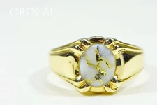 Gold Quartz Ring "Orocal" RM791Q Genuine Hand Crafted Jewelry - 14K Gold Casting