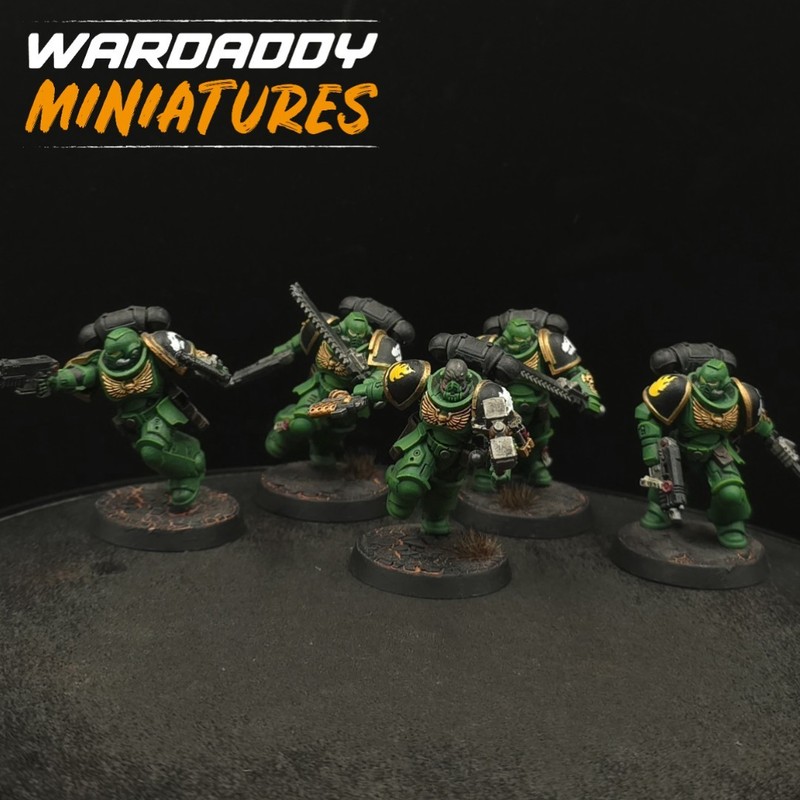 Pro Painted Warhammer 40k Salamanders Assault Intercessors ×5 #1 Games Workshop