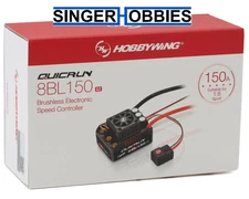 HobbyWing 30109003 QuicRun 8BL150 G2 Sensorless Brushless ESC 1/8 3-6S 6.5MM BUL