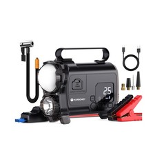 Jump Starter with Air Compressor, 6000A Portable 12V Jump Box B... USA FAST SHIP