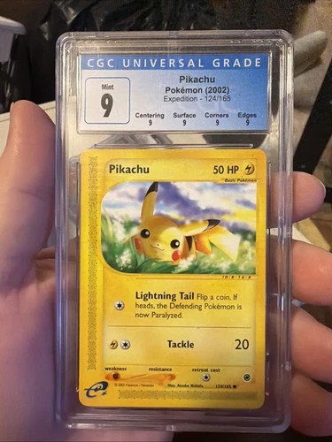 CGC 9 Pikachu 124/165 Expedition Base Set Regular
