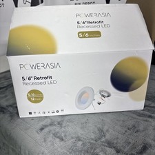 12 Pack 5/6 Inch LED Can Lights with Night Light, 5CCT Retrofit Recessed 