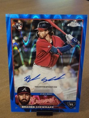 2023 Topps Chrome Braden Shewmake 48/150 Blue Raywave Refractor Auto #AC-BSH