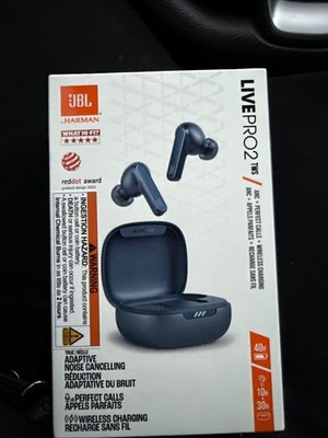 JBL Live Pro 2 TWS True Wireless Bluetooth Noise Cancelling Earbuds - Blue
