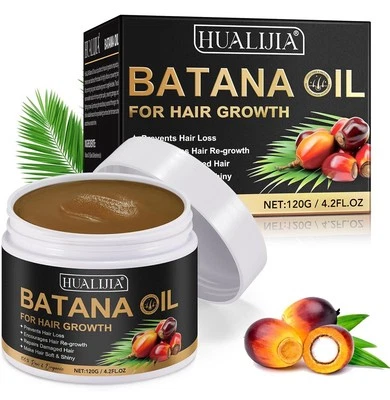 HUALIJIA Natural Organic Batana Oil Scalp and Hair Oil Hair Growth Treatment Butter