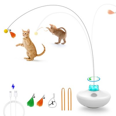 Interactive Cat Toys Cat Exercise Tumbler, Rechargeable Cat Toys for Indoor C...