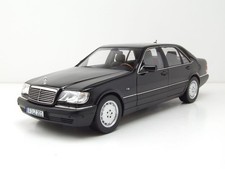 Mercedes S600 S-Klasse W140 1997 schwarz Modellauto 1:18 Norev