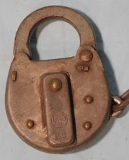 Vintage Safe USS  AB Padlock / Lock, No Key