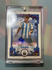 Nico Paz Topps Rc Soccer Autograph Card Real Madrid Argentina Rookie NM-MT. rookie card picture