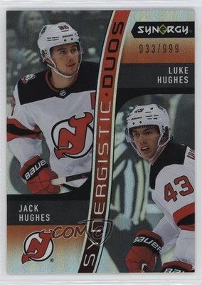 2023 Synergy Synergistic Duos Star-Rookie 933/999 Jack Hughes Luke #SD-2 RC p0r